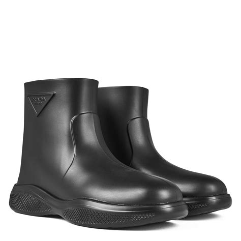 prada rubber boots|prada genuine leather boots.